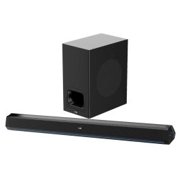 boAt Aavante Bar 2600, 2.1 Channel Speaker 300 Watts Soundbar with wired Subwoofer, Black