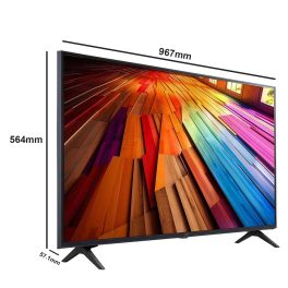 LG 43 UT8040, 4K TV with Alpha 5 AI Processor with 4K Gen 7 and WebOS, Black