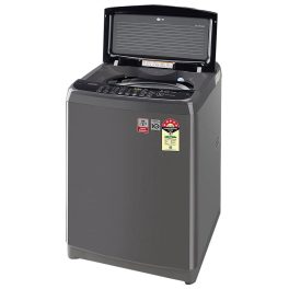 LG T80AJMB1Z, 8 KG Fully Automatic Top Load Machine with Smart Inverter Technology, Smart Door Closing and Smart Diagnostics, Middle Black
