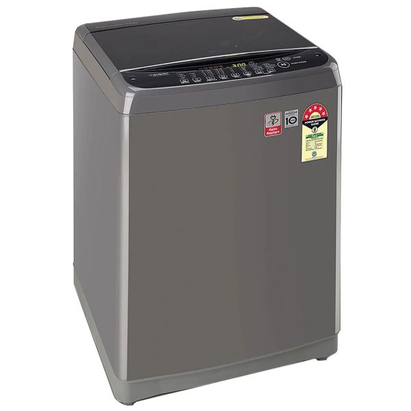 LG T80AJMB1Z, 8 KG Fully Automatic Top Load Machine with Smart Inverter Technology, Smart Door Closing and Smart Diagnostics, Middle Black