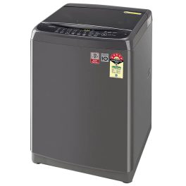 LG T80AJMB1Z, 8 KG Fully Automatic Top Load Machine with Smart Inverter Technology, Smart Door Closing and Smart Diagnostics, Middle Black