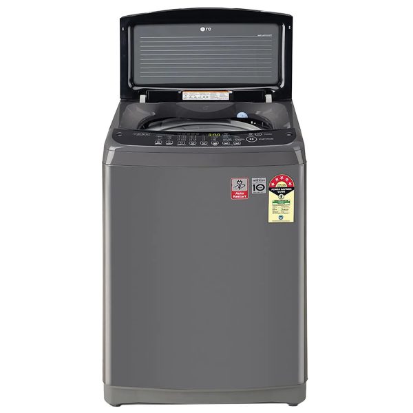 LG T80AJMB1Z, 8 KG Fully Automatic Top Load Machine with Smart Inverter Technology, Smart Door Closing and Smart Diagnostics, Middle Black