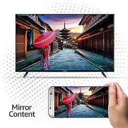 Akai AKLT75GQU-FLWS, 4K QLED TV with Dolby Vision and Dolby Atmos, Black