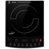Vguard VIC 12, 1800 Watt Induction Cooktop with 8 Levels of Power and Temperature Setting, Digital Display and Soft switch Controls, Black