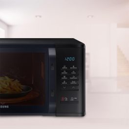 Samsung MS23A5315VK, 23 Litre Solo Microwave with Quick Defrost, Keep Warm, Ceramic Inside and Deodorization, Black