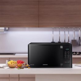 Samsung MS23A5315VK, 23 Litre Solo Microwave with Quick Defrost, Keep Warm, Ceramic Inside and Deodorization, Black