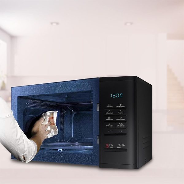 Samsung MS23A5315VK, 23 Litre Solo Microwave with Quick Defrost, Keep Warm, Ceramic Inside and Deodorization, Black