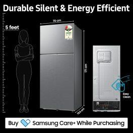 Samsung 396L 2 Star Double Door Refrigerator (RT41DG6A2BS8, Elegant Inox)