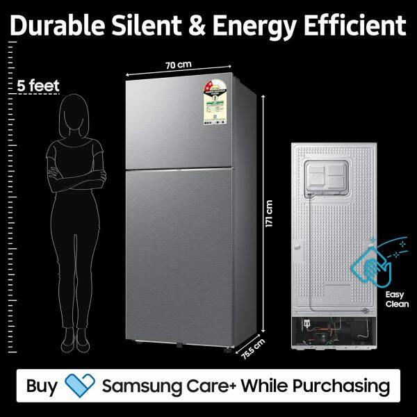 Samsung 396L 2 Star Double Door Refrigerator (RT41DG6A2BS8, Elegant Inox)
