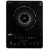 V-Guard VIRC02, 2000 Watt Infrared Induction Cooktop with Digital Display, BBQ Grill, Child Lock Function, Compatible for all cooking vessel and Feather Touch Control, Black