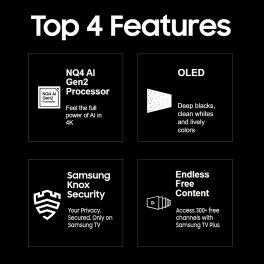 Samsung 55 Inch OLED Television (QA55S90D, Black)