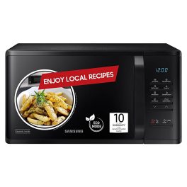 Samsung MS23A5315VK, 23 Litre Solo Microwave with Quick Defrost, Keep Warm, Ceramic Inside and Deodorization, Black