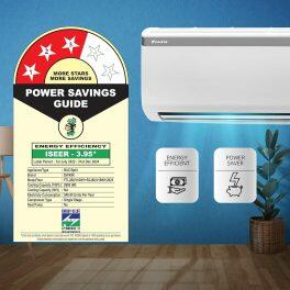 Daikin FTKC48UV 1.4 Ton 3 Star Split Inverter AC with 2 Way Swing & PM 2.5 Filter, White