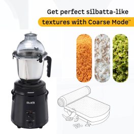 Sujata Dynamix, 900 Watt 3 Jar Mixer Grinder with 22000 RPM, Double Ball Bearing and Rust Free Stainless Steel Jar, Black
