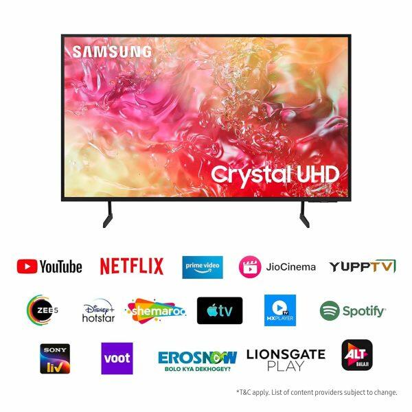 Samsung 43 Inch 4K Television (UA43DU7000KLXL, Black)