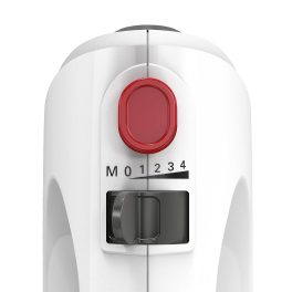 Bosch MFQ22100, 375 Watt Hand Mixer with 4 Variable Speeds + Turbo for better mixing control, White
