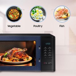 Samsung MS23A5315VK, 23 Litre Solo Microwave with Quick Defrost, Keep Warm, Ceramic Inside and Deodorization, Black