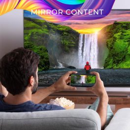 Akai AKLT75GQU-FLWS, 4K QLED TV with Dolby Vision and Dolby Atmos, Black