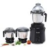 Sujata Dynamix, 900 Watt 3 Jar Mixer Grinder with 22000 RPM, Double Ball Bearing and Rust Free Stainless Steel Jar, Black