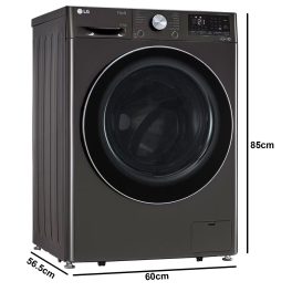 LG FHD1107STB, 11/7 KG Washer Dryer with Direct Drive Motor, 5 Star Rating, TurboWash 360, Steam+, ThinQ with Wi-Fi, Black