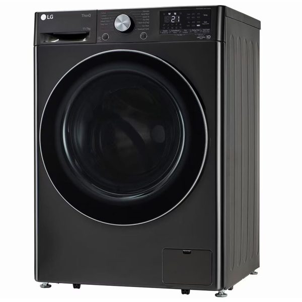 LG FHD1107STB, 11/7 KG Washer Dryer with Direct Drive Motor, 5 Star Rating, TurboWash 360, Steam+, ThinQ with Wi-Fi, Black