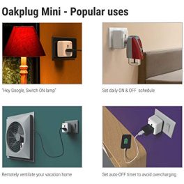 Oakter Kit, Oakter Smart Home Kit with Voice Control with Amazon Alexa, Google Home, Switch on/off device from anywhere with application, White