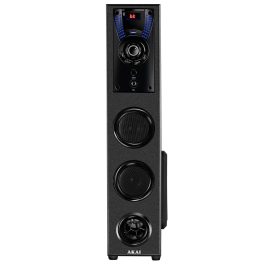 Akai TWS-503Max, 50 Watt Tower Speaker with Deep Bass Subwoofer, Remote and Karoke Compatible, Black