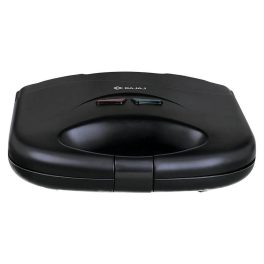 Bajaj SWX3 Deluxe, 800 Watt 2 Slice Sandwich Maker with Non-Stick Coated Plates, Buckle Handle and 2 Year Warranty, Black