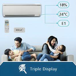 Daikin FTKC48UV 1.4 Ton 3 Star Split Inverter AC with 2 Way Swing & PM 2.5 Filter, White