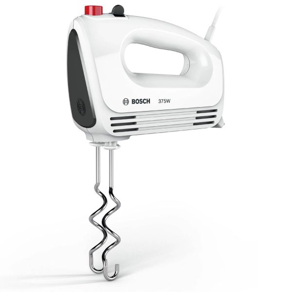 Bosch MFQ22100, 375 Watt Hand Mixer with 4 Variable Speeds + Turbo for better mixing control, White