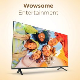 Akai AKLT75GQU-FLWS, 4K QLED TV with Dolby Vision and Dolby Atmos, Black