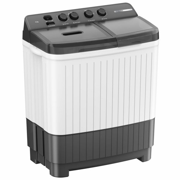 Bosch WJZ801WOIN, 8 KG Semi Automatic Machine with 5 Star Rating and Vario Pulsator, White