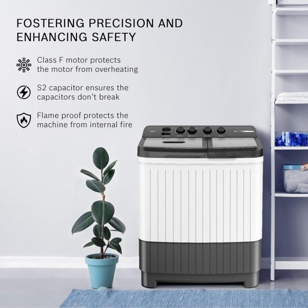 Bosch WJZ801WOIN, 8 KG Semi Automatic Machine with 5 Star Rating and Vario Pulsator, White