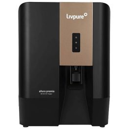 Livpure Allura Premia, RO+UV+UF+Copper+Mineraliser with 10 Stage Advanced Purification, 7 Litre Storage and no service cost for 2.5 Years, Black