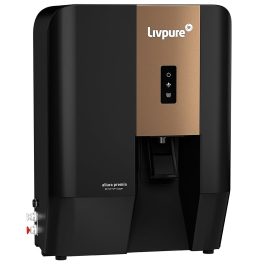 Livpure Allura Premia, RO+UV+UF+Copper+Mineraliser with 10 Stage Advanced Purification, 7 Litre Storage and no service cost for 2.5 Years, Black