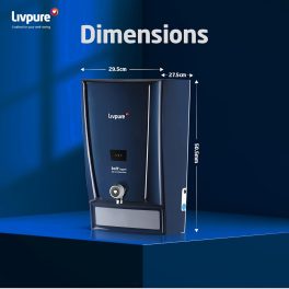 Livpure Bolt+Copper RO+UF+Mineraliser with 80% Water Saving, 7 Litre Storage Tank, Suitable for Municipal Water and Goodness of Natural Copper, Blue