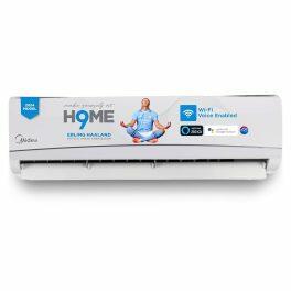 Midea 24K 3* Santis Pro, 2 Ton 3 Star Inverter Split AC with High Ambient Working, Turbo Mode, and 4-in-1 Convertible and Auto Cleanser, White