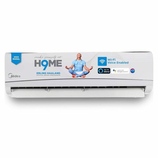 Midea 24K 3* Santis Pro, 2 Ton 3 Star Inverter Split AC with High Ambient Working, Turbo Mode, and 4-in-1 Convertible and Auto Cleanser, White