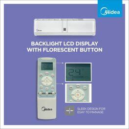 Midea 36K 2* Santis Mega, 3 Ton 2 Star Inverter Split AC with High Ambient Working, Refrigerant Leakage Detector and 4-in-1 Gear Control, White