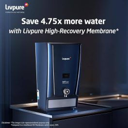 Livpure Bolt+Copper RO+UF+Mineraliser with 80% Water Saving, 7 Litre Storage Tank, Suitable for Municipal Water and Goodness of Natural Copper, Blue