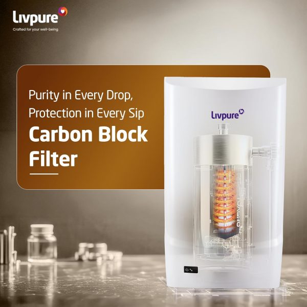 Livpure Glitz UV+UF, 7 Litre Tank Capacity with 3 Stage Filteration and Suitable for municipal Water, White