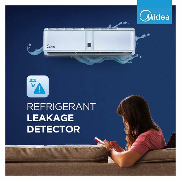 Midea 36K 2* Santis Mega, 3 Ton 2 Star Inverter Split AC with High Ambient Working, Refrigerant Leakage Detector and 4-in-1 Gear Control, White