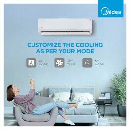 Midea 24K 3* Santis Pro, 2 Ton 3 Star Inverter Split AC with High Ambient Working, Turbo Mode, and 4-in-1 Convertible and Auto Cleanser, White