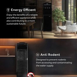 Haier HWD-3MPFMR With Refrigerator Water Dispenser with Large Dispensing Space, Black/White