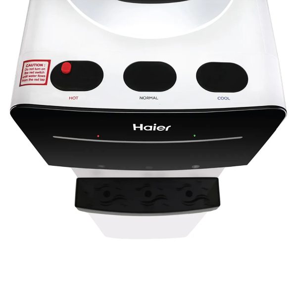 Haier HWD-3MPFMR With Refrigerator Water Dispenser with Large Dispensing Space, Black/White