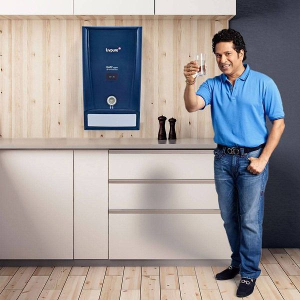 Livpure Bolt+Copper RO+UF+Mineraliser with 80% Water Saving, 7 Litre Storage Tank, Suitable for Municipal Water and Goodness of Natural Copper, Blue