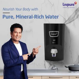 Livpure Stellar RO+UV, 7 Litre Storage Water Purifier Suitable for Municipal Water with 5 Stage Advance Purification and Automatic Cut-Off, Black