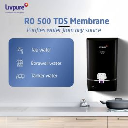 Livpure Stellar RO+UV, 7 Litre Storage Water Purifier Suitable for Municipal Water with 5 Stage Advance Purification and Automatic Cut-Off, Black