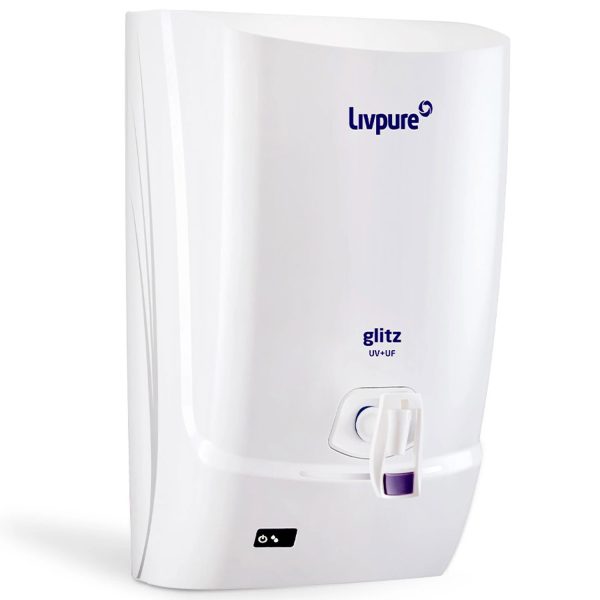 Livpure Glitz UV+UF, 7 Litre Tank Capacity with 3 Stage Filteration and Suitable for municipal Water, White
