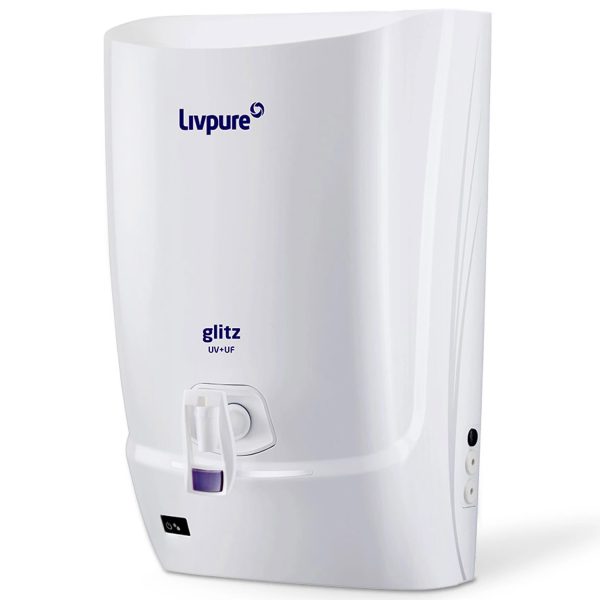 Livpure Glitz UV+UF, 7 Litre Tank Capacity with 3 Stage Filteration and Suitable for municipal Water, White